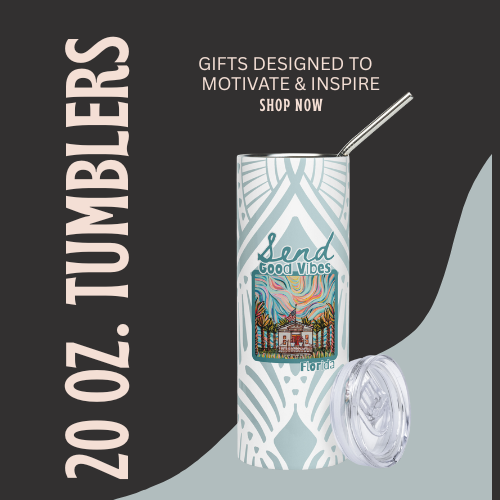 20 oz Sublimated Tumblers | Designed & Printed In-House by Melissa Malcolm