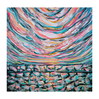 Today Is A New Day | Original 24x24 Mixed media Sunset Painting