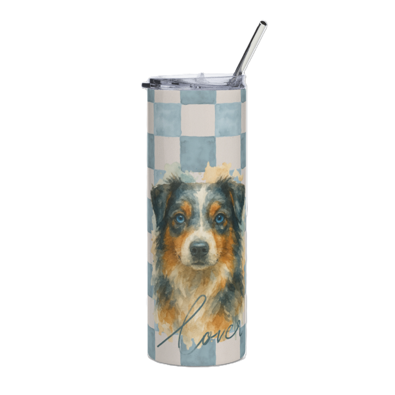 Australian Shepherd 20 oz Tumbler- Gifts for a dog lover- hot and cold