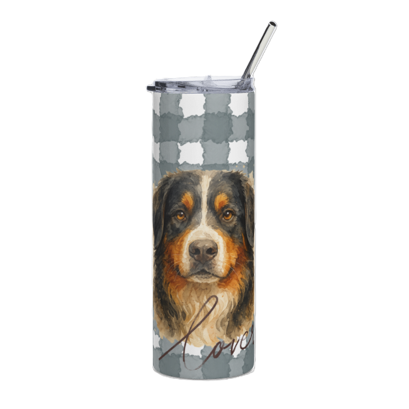 Bernese Mountain Dog 20 oz Tumbler- Gifts for a dog lover- hot and cold