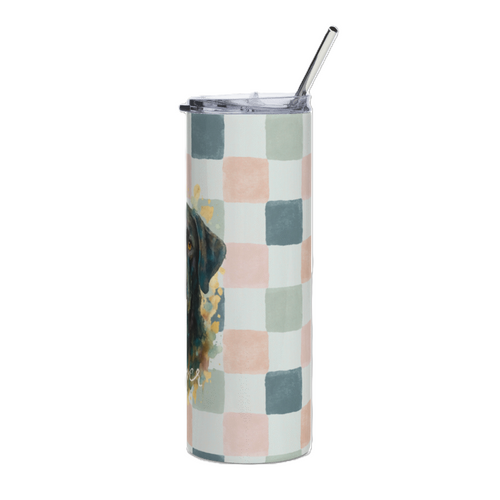 Black Labrador Retriever Dog 20 oz Tumbler- Gifts for a dog lover- hot and cold