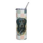 Black Labrador Retriever Dog 20 oz Tumbler- Gifts for a dog lover- hot and cold