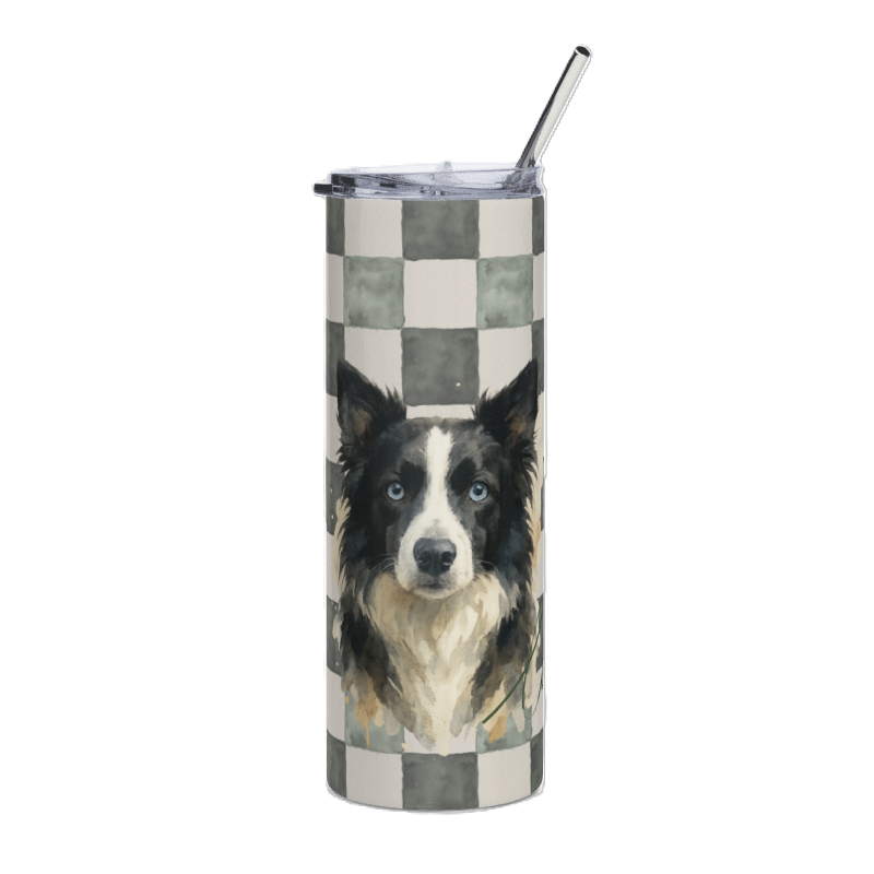 Border Collie Dog 20 oz Tumbler- Gifts for a dog lover- hot and cold