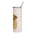 Bull Dog 20 oz Tumbler- Gifts for a dog lover- hot and cold