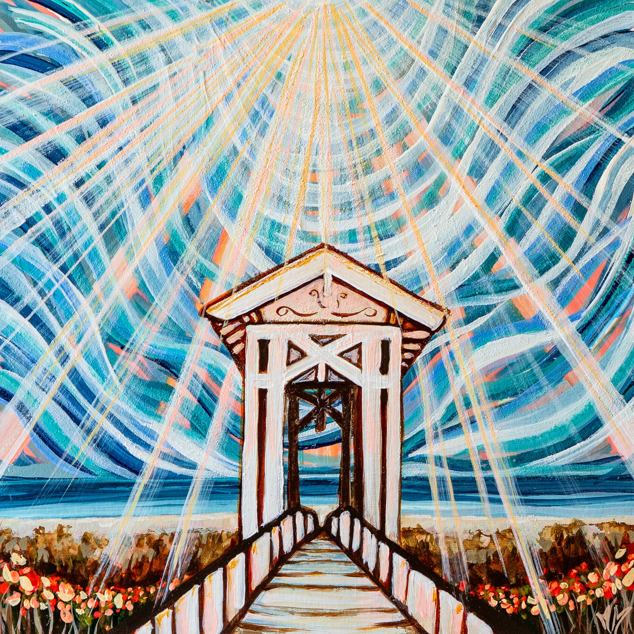 Carillon Beach Pavilion | Carillon Wedding Pavilion Art Print | Florida Destination Wedding Art | Beach Art