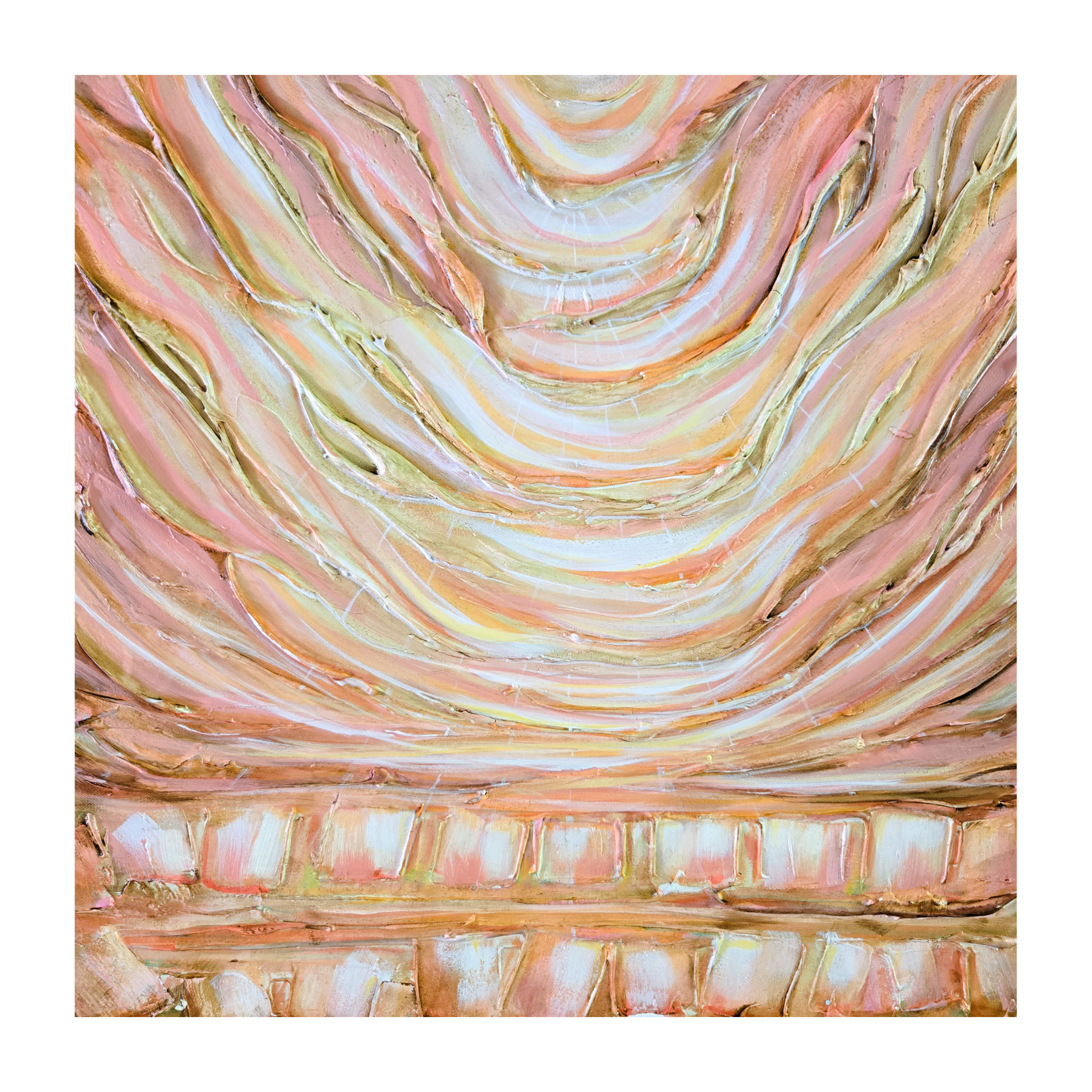 Still, You Found The Light| Original 24x24 Mixed media Sunset Beach Painting | 30A Inspired Art