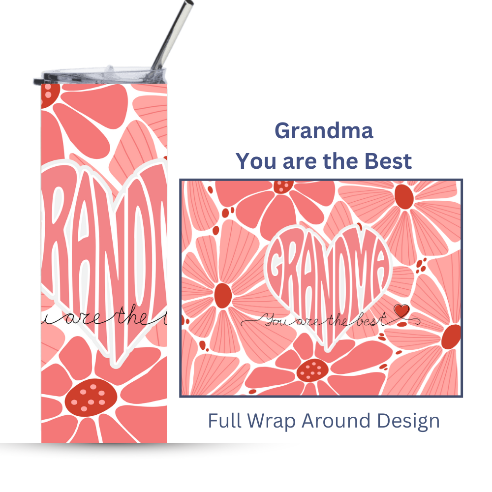 Grandmother Gift | Worlds Best Grandma| Gift for Mom & Grandma | 20oz. Tumbler
