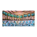 GRAYTFUL| Western Lake Tree Line | Grayton Beach State Park | Original 12x24 Mixed media 30A inspired Art