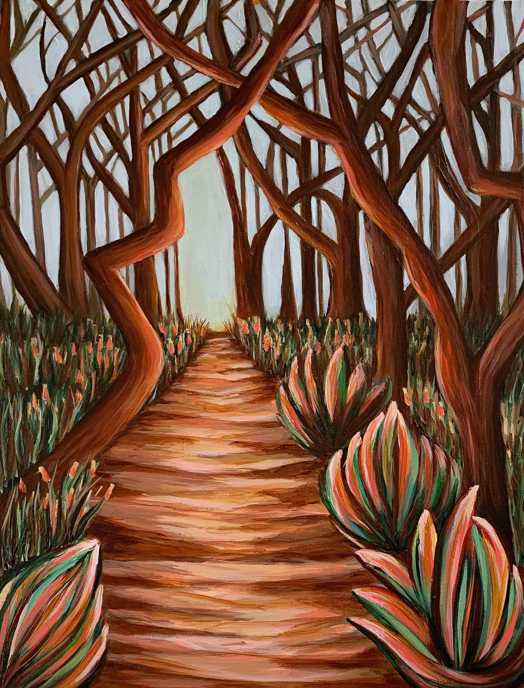 Light At The End Of The Tunnel | Washington Forest Landscape Art | Finding your purpose art