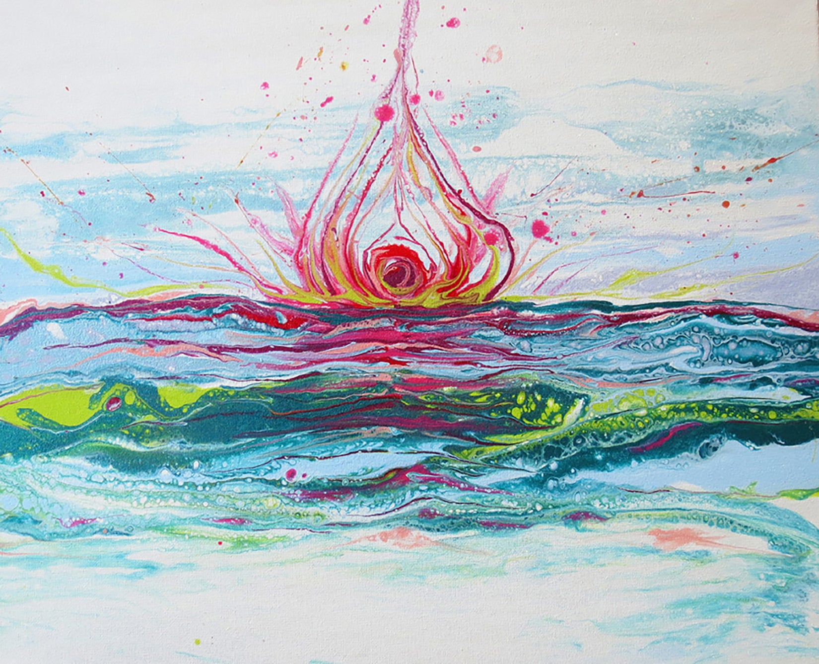 Sunfire| Sunsets on 30A | Seaside Artist |Vibrant Beachscape Painting | Golden Hour Beach Art