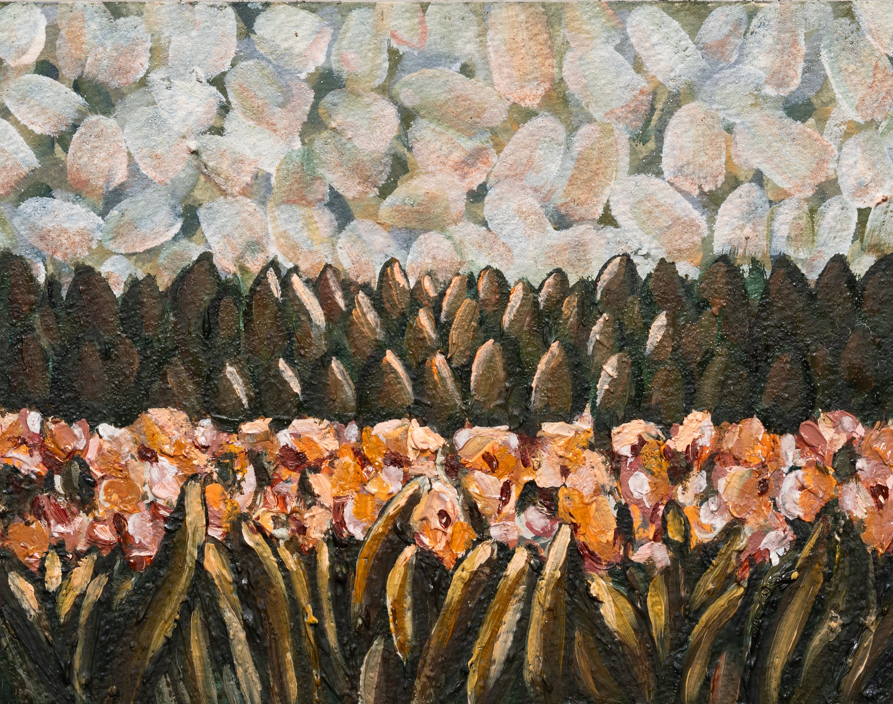 Skagit Valley | Washington Floral & Cypress Painting| PNW Landscape Art