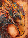 Warrr Eagle | Auburn Eagle Painting | Golden Eagle art | Wildlife Art