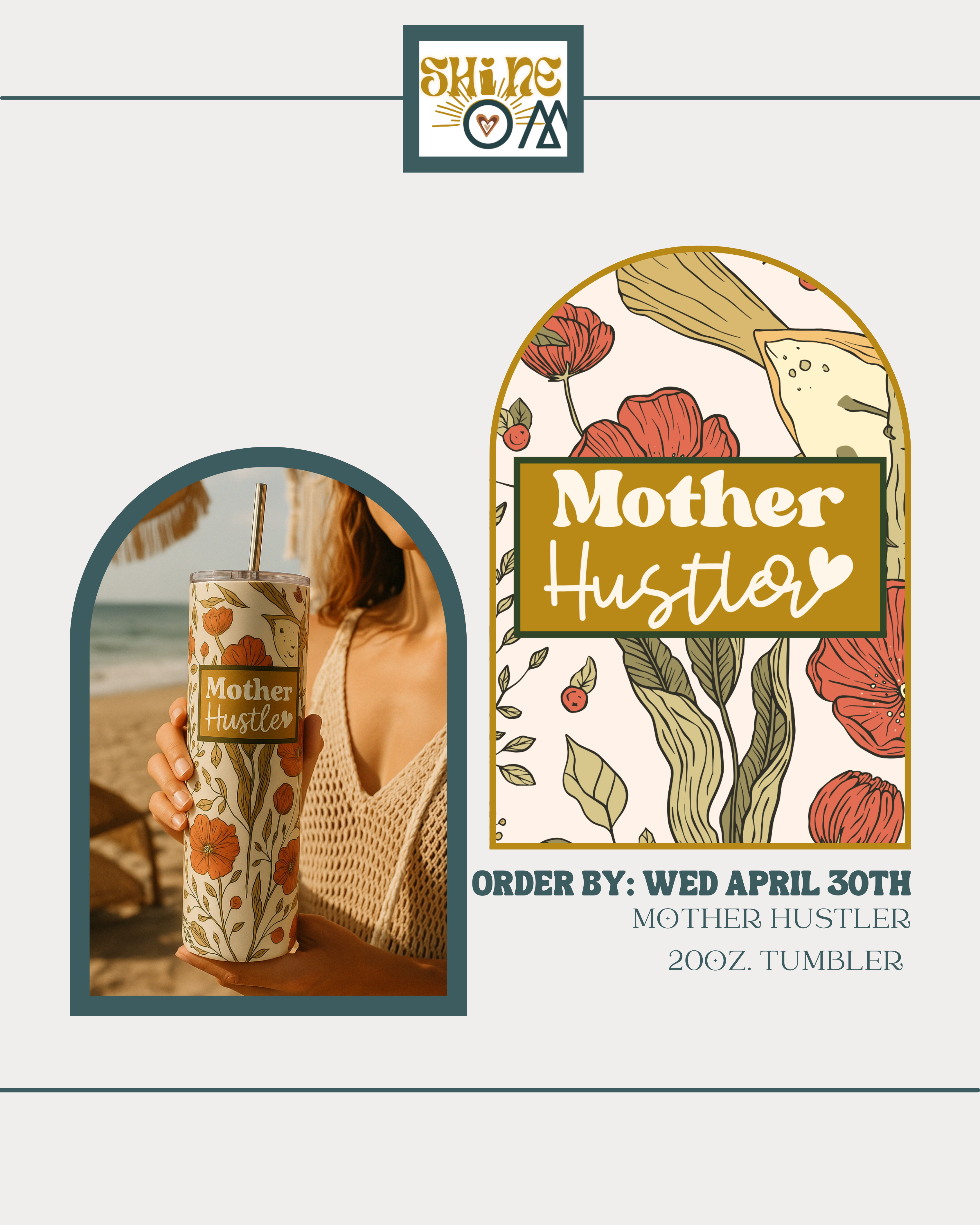 Mother Hustler| Mom Motivational Gift| Gift for Mom & Grandma | 20oz. Tumbler