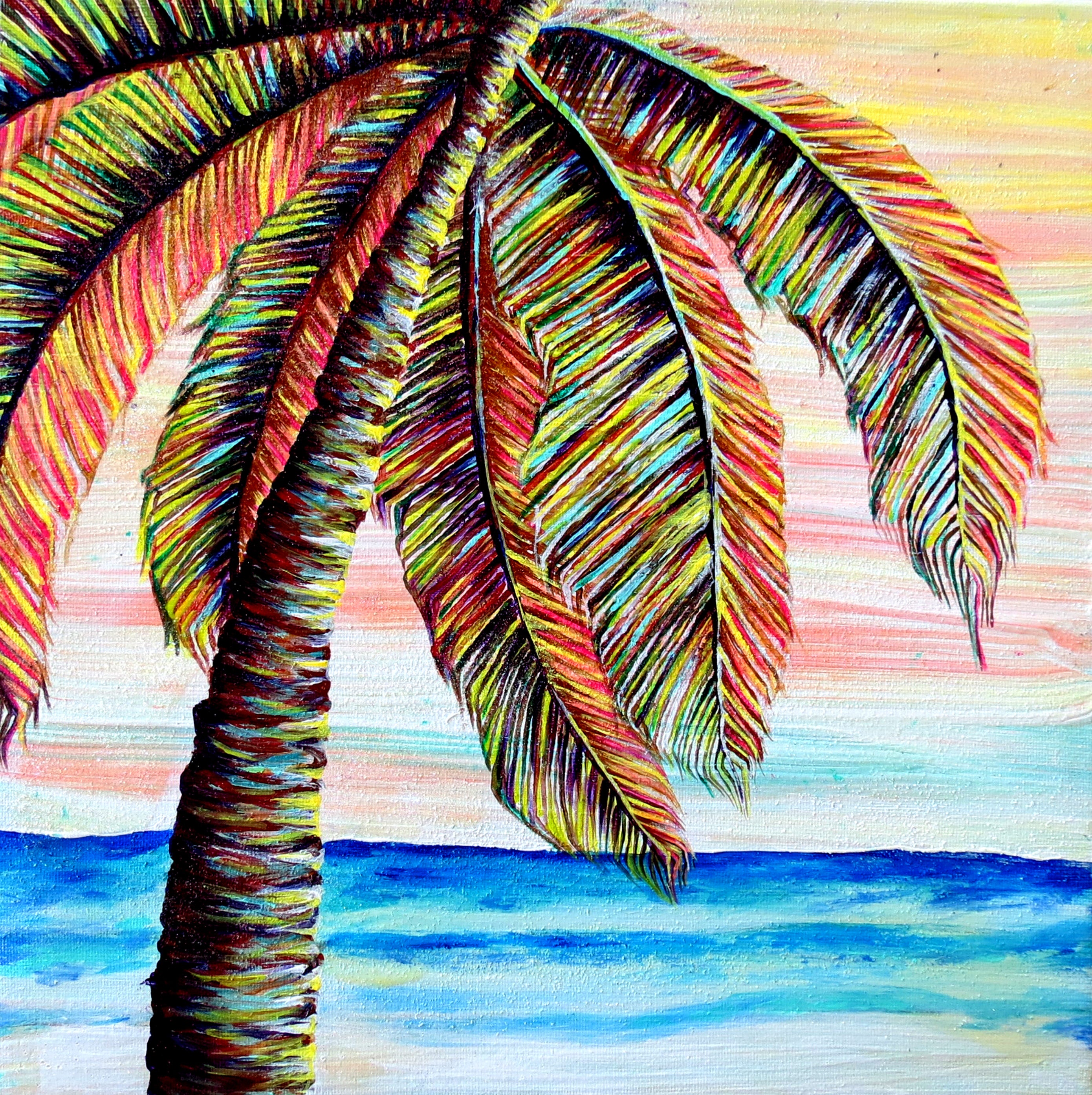 Bend, Don't Break | Beach Art | Landscape painting | Seascape Searenity Art
