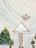 The Seaside Chapel | Destination Wedding Chapel | Luxury Wedding Art |30A Art |30A Wedding Painting