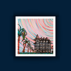 Sunset at The Pearl | Iconic 30A Architecture Art Print |Rosemary Beach Weddings | Florida Beach Art