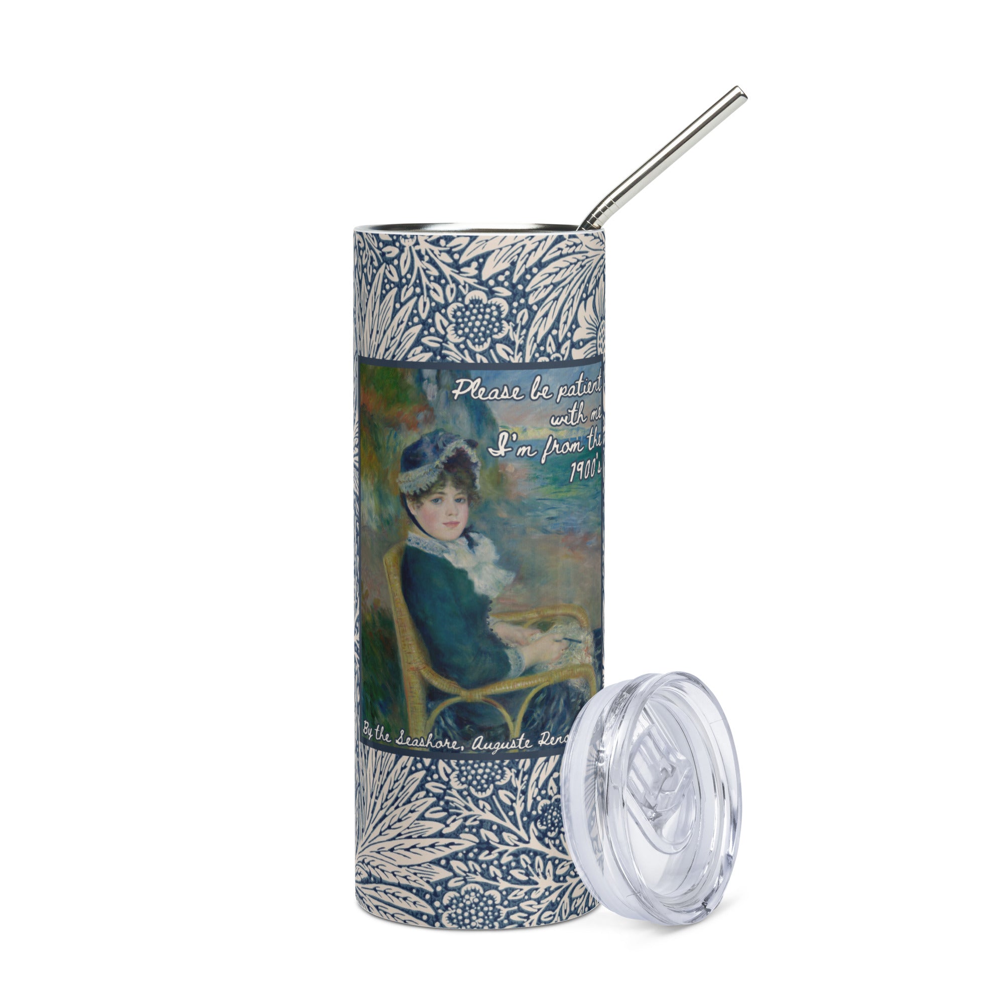 Be Patient With Me, I'm From the 1900's |Renoir Art |  20oz. Motivational Tumbler